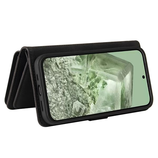 SKALO Google Pixel 8a Big Wallet 17-RUM Pungetui - Sort Black