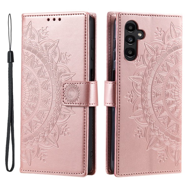 SKALO Samsung S23 FE Mandala Plånboksfodral - Roséguld Rosa guld