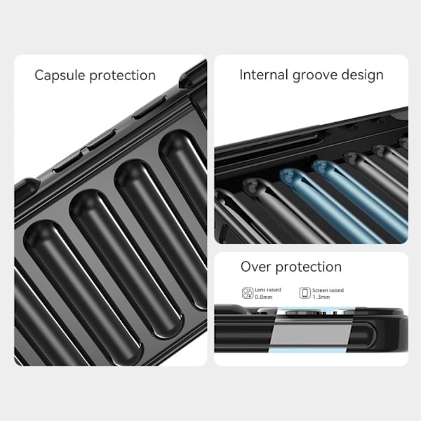 SKALO Samsung S24 FE Capsule Series Cover - Sort Black
