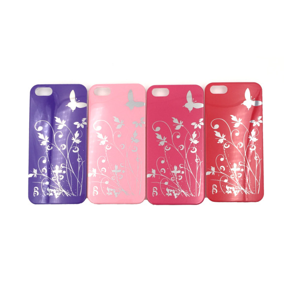 Butterfly Cover iPhone 5 / 5S / SE (1. sukupolvi) - enemmän värejä Purple