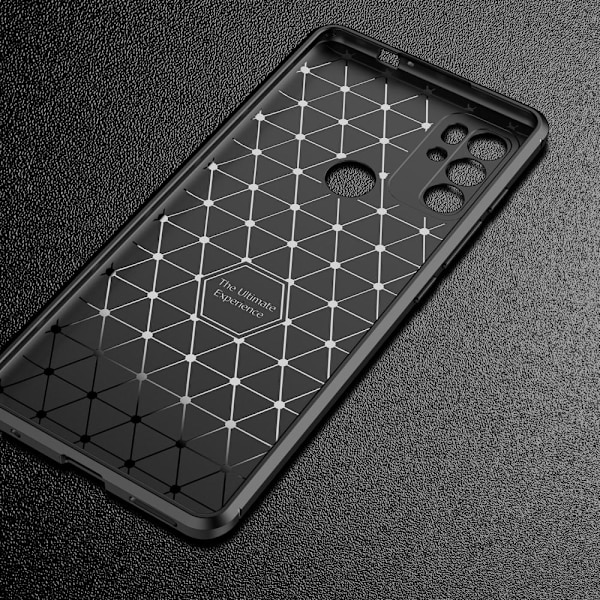 SKALO Moto G60S Carbon Fiber TPU-skal - Svart Svart