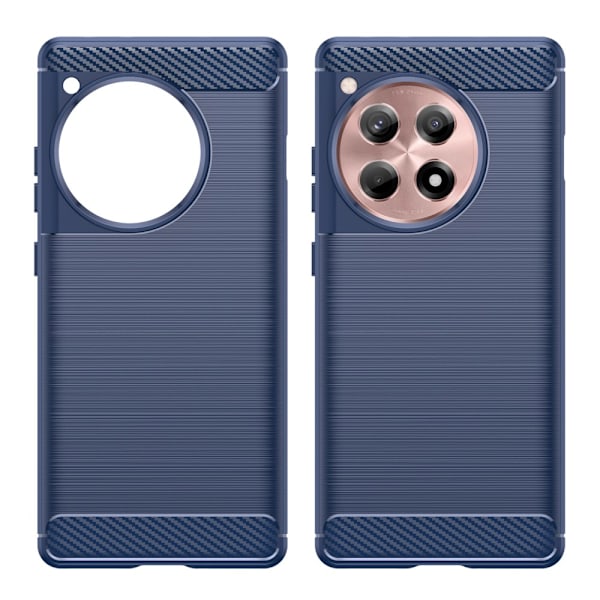 SKALO OnePlus 12R 5G Armor Carbon Iskunkestävä TPU suojakuori - Valitse väri Blue