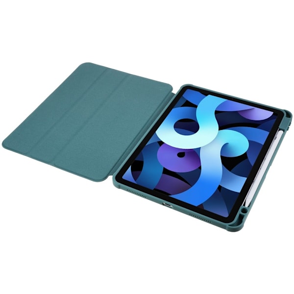 SKALO iPad Air (2020/2022) PU-læder Rotary Kickstand Cover - Grøn Green