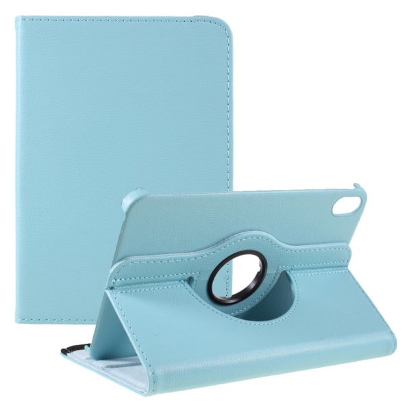 SKALO iPad Mini (2021) 360 Litchi Suojakotelo - Turkoosi Turquoise