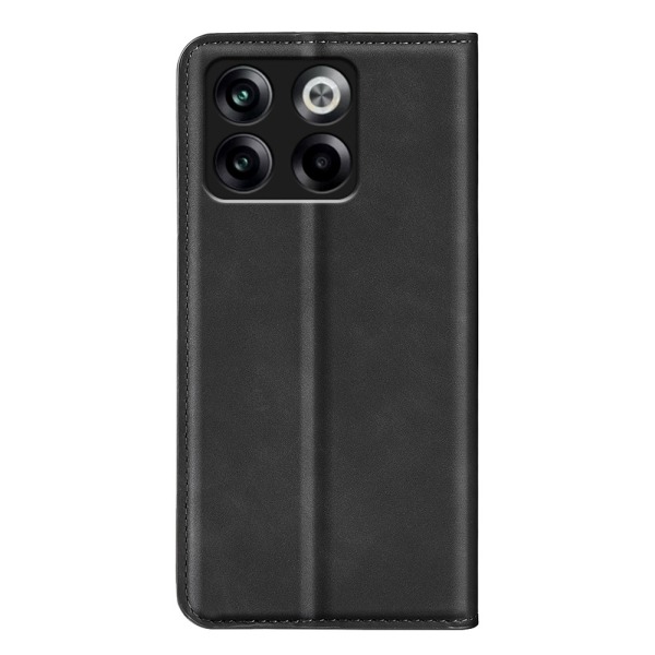 SKALO OnePlus 10T 5G Flip Cover m. pung i PU-læder - Sort Black