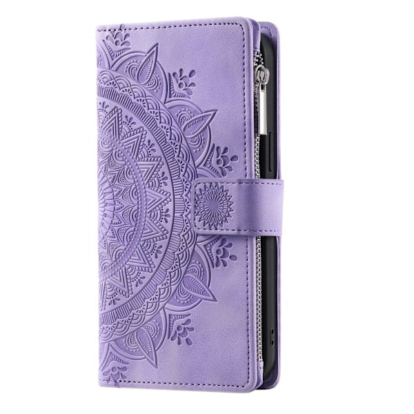 SKALO Samsung A34 5G Big Wallet Mandala Plånboksfodral - Lila Lila