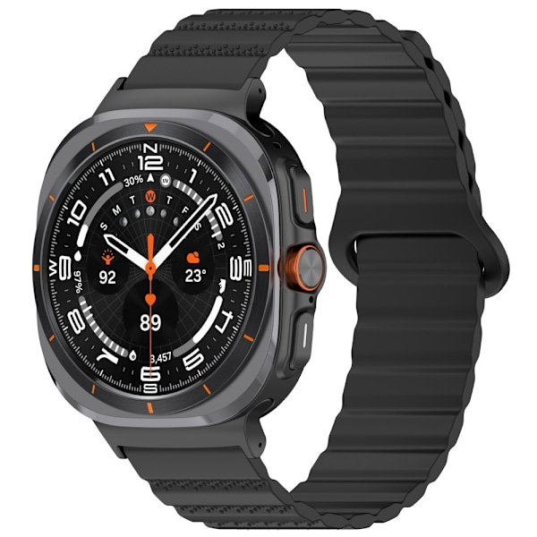 SKALO TPU Magnetarmbånd Samsung Watch Ultra 47mm - Vælg farve Black