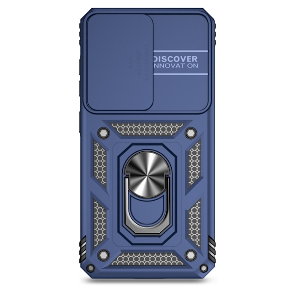 SKALO Samsung S24 Armor hybridi metallirengas kameran liukusäädin - Sininen Blue