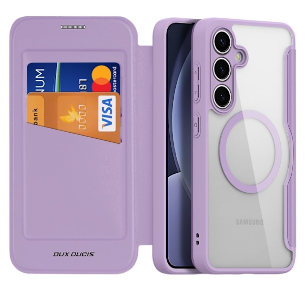 DUX DUCIS Samsung S25 Skin X Pro Plånbok - Lila Lila