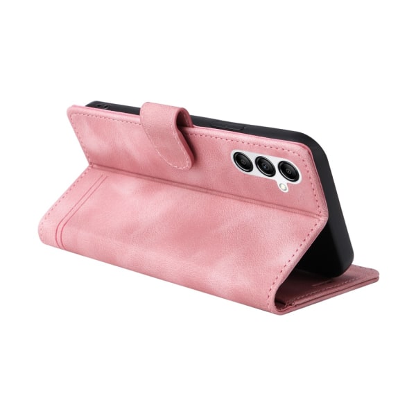 SKALO Samsung A54 5G Flip Cover m. pung i PU-læder - Pink Pink