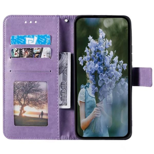 SKALO Xiaomi Redmi Note 12 Pro 5G Mandala Flip Cover - Lilla Purple