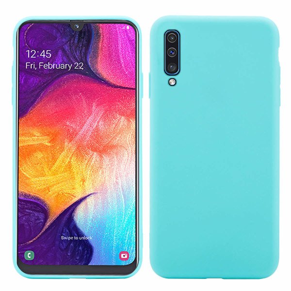 SKALO Samsung A70 Ultratynd TPU-skal - Vælg farve Turquoise