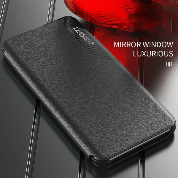 SKALO Samsung S24 Ultra Clear View Window Fodral - Svart Svart