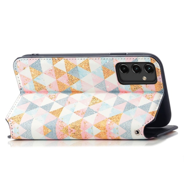 SKALO Samsung A14 4G/5G CASENEO Premium Cut Plånbok med Motiv - Motiv 2 multifärg