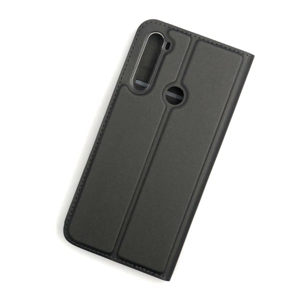 SKALO Xiaomi Redmi Note 8T Lompakkokotelo Ultra-ohut muotoilu - Dark grey