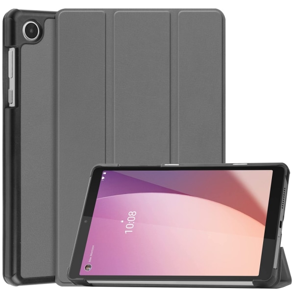 SKALO Lenovo Tab M8 Gen 4 Trifold Suojakotelo - Harmaa Grey