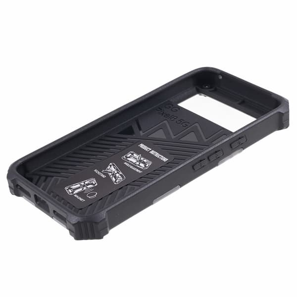 SKALO Google Pixel 8 Armor Phantom Hybrid Cover - Sort Black