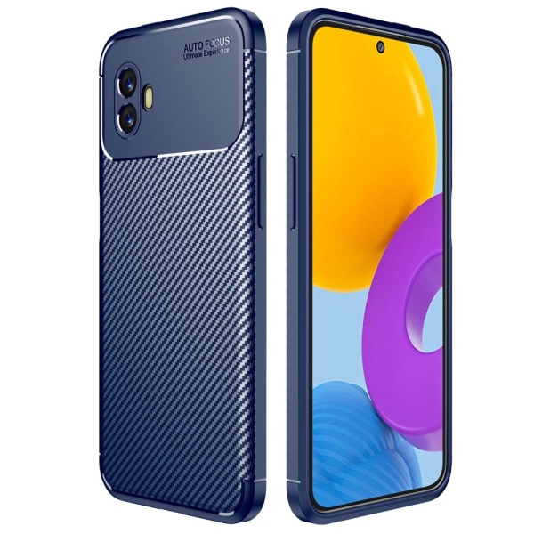 SKALO Samsung Xcover6 Pro 5G Carbon Fiber TPU-skal - Blå Blå