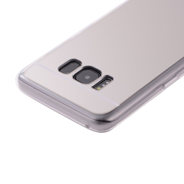 Spejlcover Samsung S8 - flere farver Silver