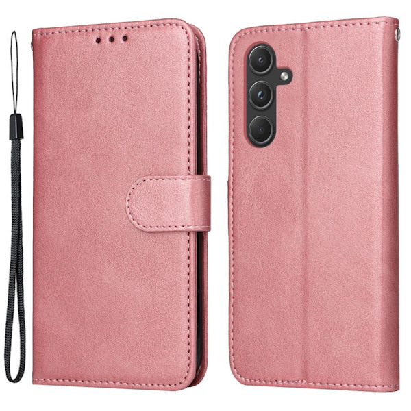 SKALO Samsung A55 5G PU-Läder Plånboksfodral - Fler färger Rosa