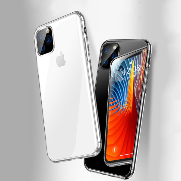 Läpinäkyvä silikoni TPU-kuori iPhone 11 Prolle Transparent
