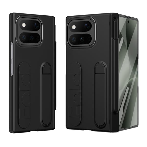 SKALO Multifunktionelt Cover + Hærdet Glas til Google Pixel 11 Pro Fold - Sort Black