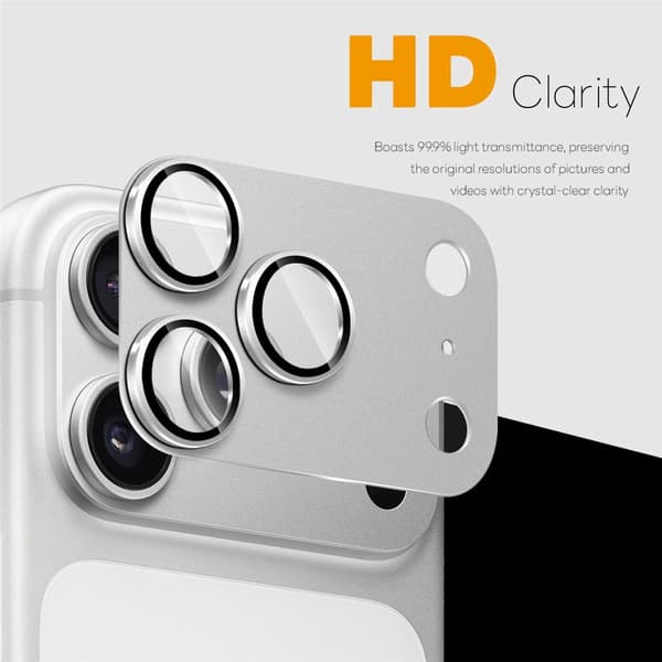 SKALO NORTHJO Mat Kamera Beskyttelse Metalring til iPhone 18 Pro - Sølv Silver