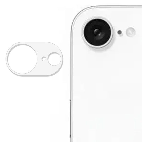 SKALO iPhone 16e 3D Kameralinse Beskyttelsesglas - Gennemsigtig Transparent