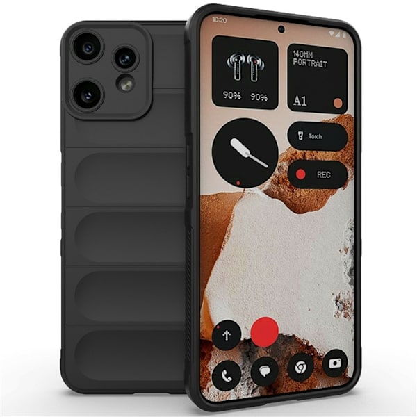 SKALO Nothing CMF Phone 2 Pro Rugged Bumpers TPU Suojakuori - Musta Black