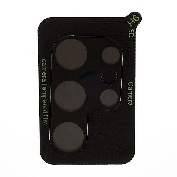 2-PACK SKALO Samsung S24 Ultra 3D Linsskydd/Kameraskydd Härdat Glas Svart