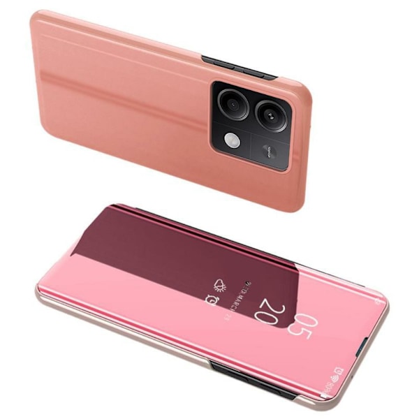 SKALO Xiaomi Redmi Note 13 Pro 5G Clear View Plånboksfodral - Roséguld Rosa guld