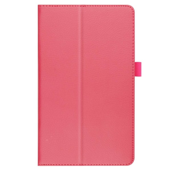 SKALO Samsung Tab A7 Lite Duofold Litchi Suojakotelo - Cerise Cerise