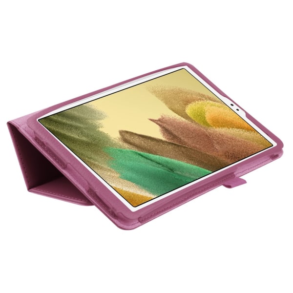 SKALO Samsung Tab A7 Lite Duofold Litchi Fodral - Lila Lila