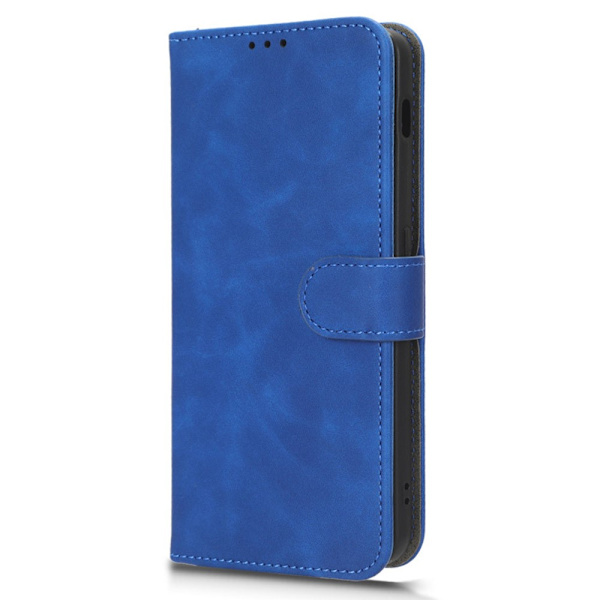SKALO OnePlus Nord 3 5G / Ace 2V Matt PU-læderpungetui - Blå Blue
