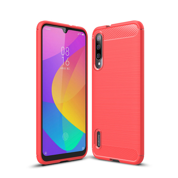 Stöttåligt Armor Carbon TPU-skal Xiaomi Mi A3 Red