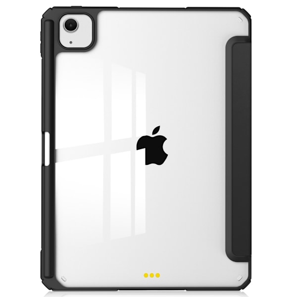 SKALO iPad Air 13 (2025) Trifold Etui med gennemsigtig bagside - Sort Black