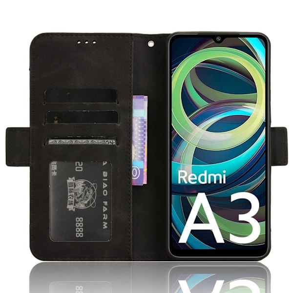 SKALO Xiaomi Redmi A3 6-RUM Pungetaske - Sort Black