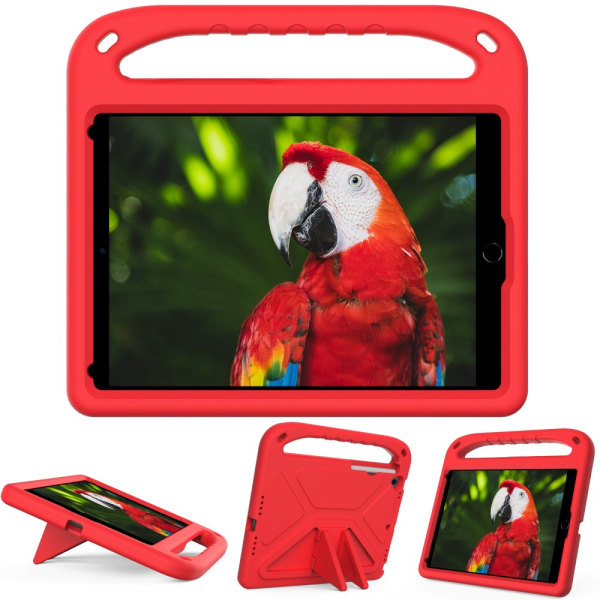 SKALO iPad 10.2 Børneskal med håndtag og stativ - Rød Red