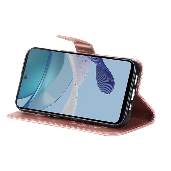 SKALO Motorola Moto G23 4G Mandala Plånboksfodral - Roséguld Rosa guld