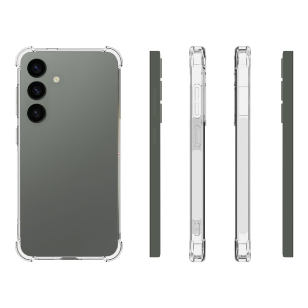 SKALO Samsung S24 Erittäin vahva TPU-kuori Transparent