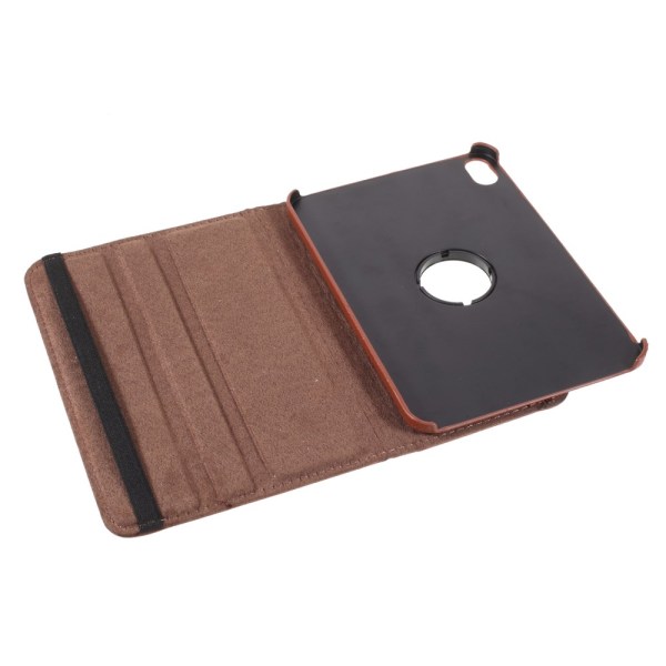 SKALO iPad Mini (2021) 360 Litchi Flip Cover - Brun Brown