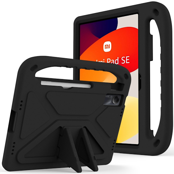 SKALO Xiaomi Redmi Pad SE Børneskal med håndtag og stativ - Sort Black