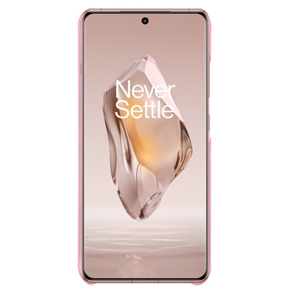 SKALO OnePlus 12R 5G PU Läder Skal med Korthållare/Plånbok - Roséguld Rosa guld