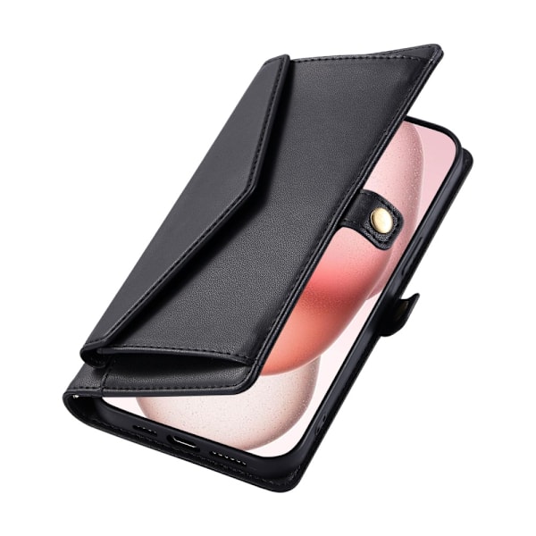 SKALO iPhone 16 Plus Evelope Clutch 5-RUM - Sort Black