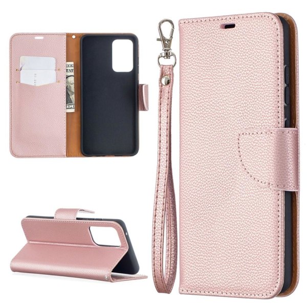 SKALO Samsung A52/A52s Premium Litchi Pung - Pink Pink