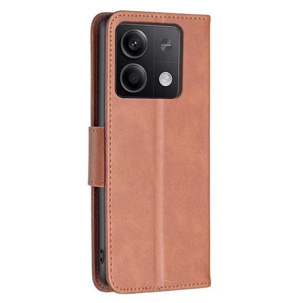SKALO Xiaomi Redmi Note 13 4G Plånboksfodral i PU-Läder - Brun Brun