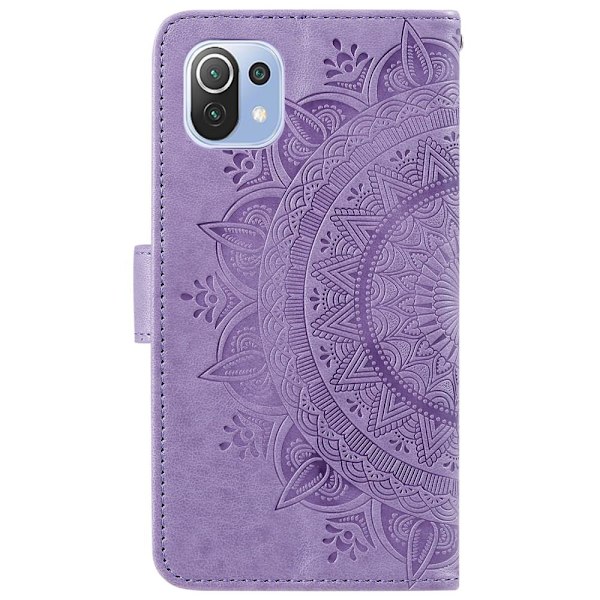 SKALO Xiaomi Mi 11 Lite Mandala Plånboksfodral - Lila Purple