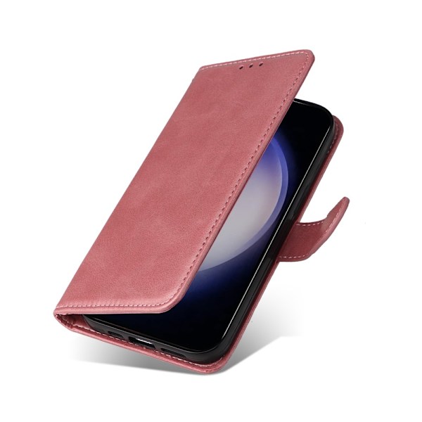 SKALO Samsung S25 PU-læder Flip Cover - Vælg farve Pink