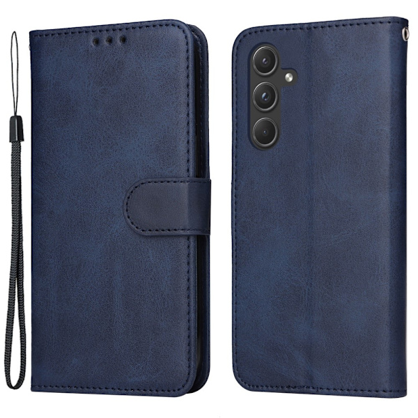 SKALO Samsung A55 5G PU-læder Pungetui - Vælg farve Blue
