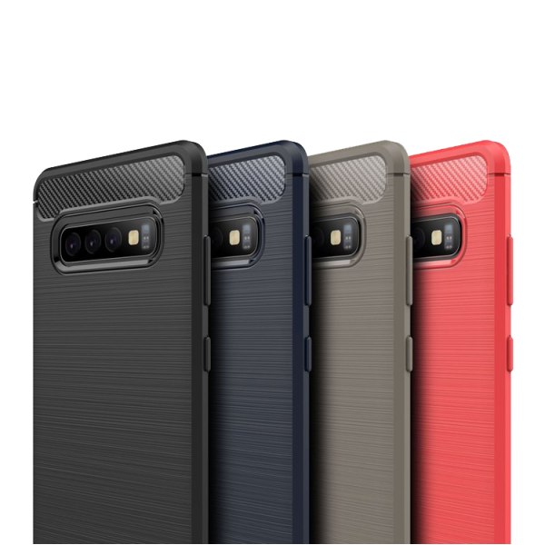 Iskunkestävä Armor Carbon TPU-kotelo Samsung S10e - enemmän värejä Red